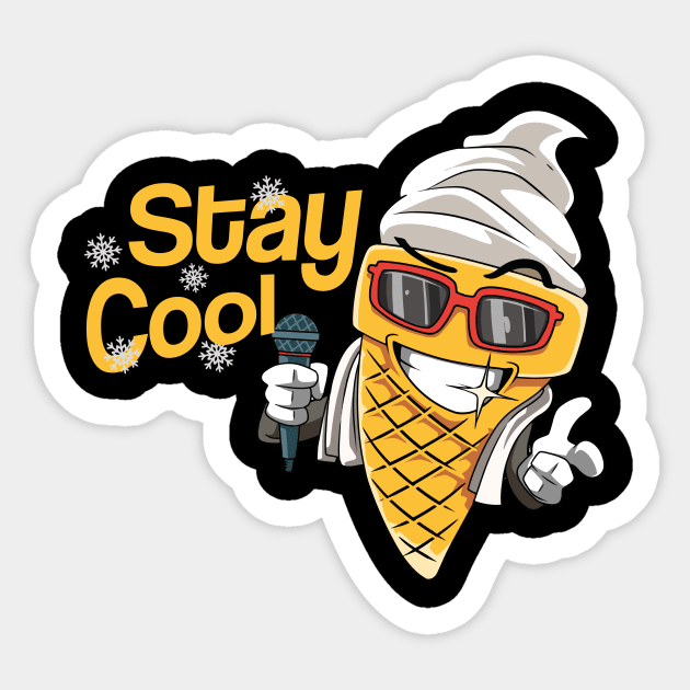 Ice Cream Cool Summer Vacation Sun Glasses Sticker by melostore